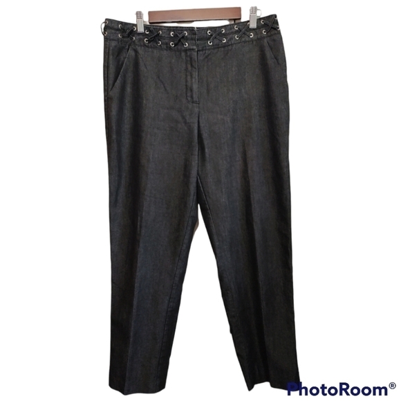 Zac & Rachel blue denim trousers women size 12 - Picture 1 of 7